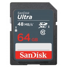 SanDisk Ultra 64GB SDXC UHS-I Class 10 48MB's Memory Card