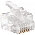 RJ 11/12 Ends 6P6C - Plug Round Solid