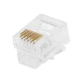 RJ 11/12  6P6C Ends- Plug Round Stranded