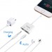 Lightning and 3.5mm Headphone Jack Splitter Adapter for Apple