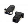 VGA Extender to CAT5 CAT6 RJ45 Cable Adapter