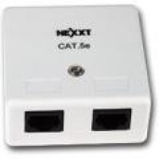 Nexxt Unloaded Wall Box - 2 Connector Blank