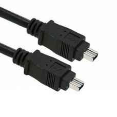 FIREWIRE 4P M-M BLACK 6FT