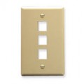 3 PORT FACEPLATE - IVORY